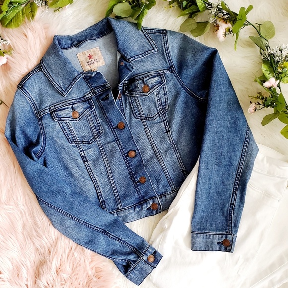 People's Liberation Jackets & Blazers - People's Liberation Cropped Jean Jacket